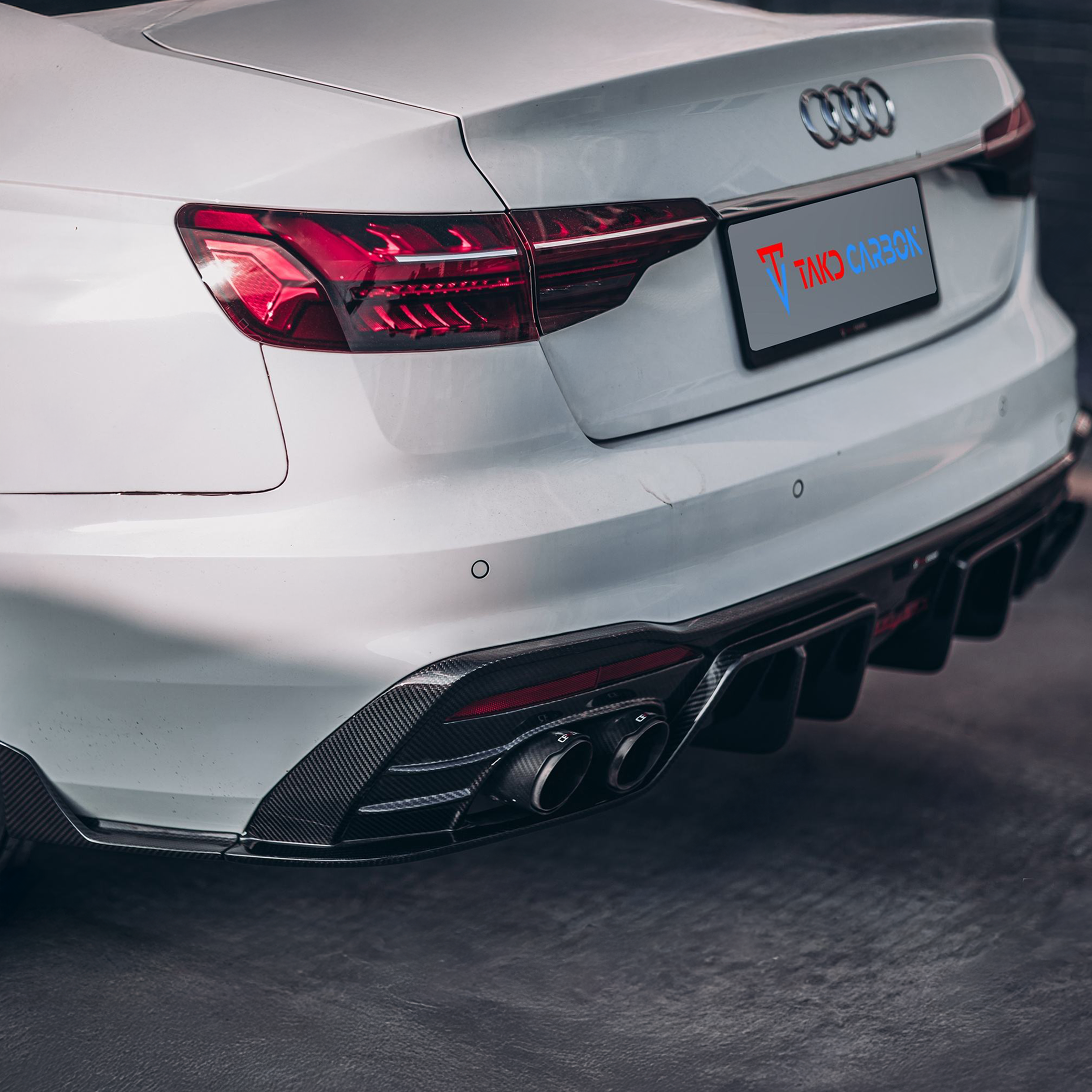 Audi TAKD V2 Pre-Preg Carbon Fiber Rear Diffuser & Spats for B9.5 A4 & S4
