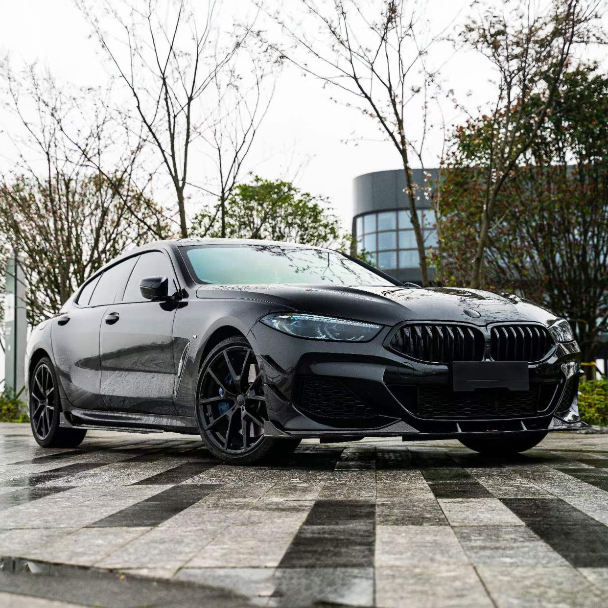 BMW TAKD Pre-Preg Carbon Fiber Front Canards for G15 8 Series Pre-LCI