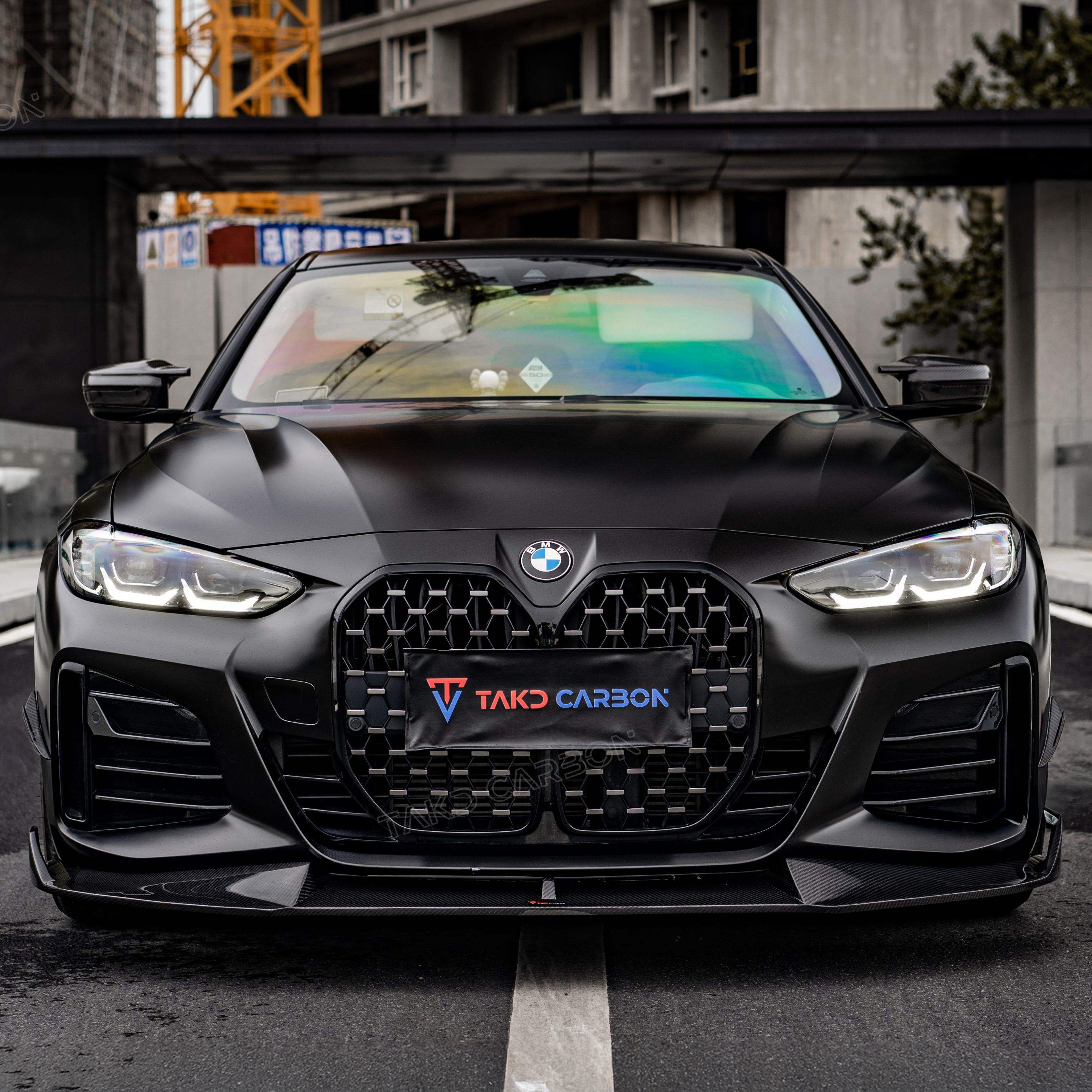 BMW TAKD Pre-Preg Carbon Fiber Front Splitter for G26 4 Series Gran Coupe