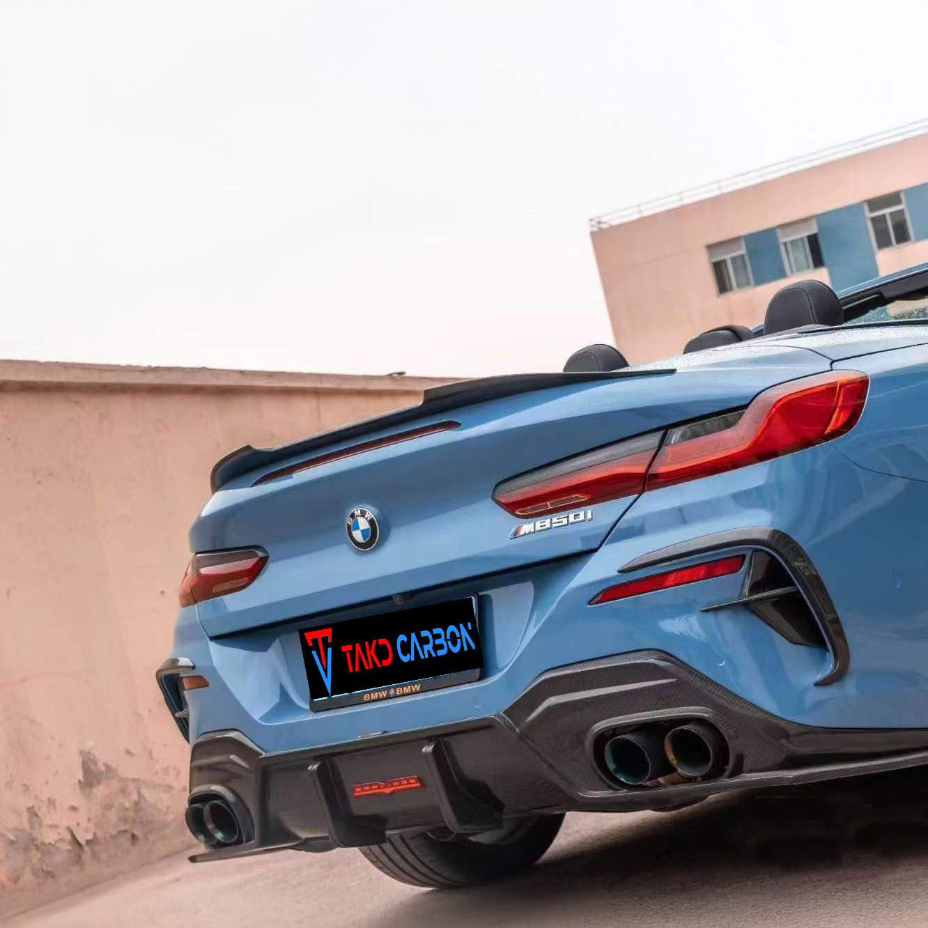 BMW TAKD V2 Pre-Preg Carbon Fiber Rear Spoiler for G14 8 Series & F91 M8 Convertible