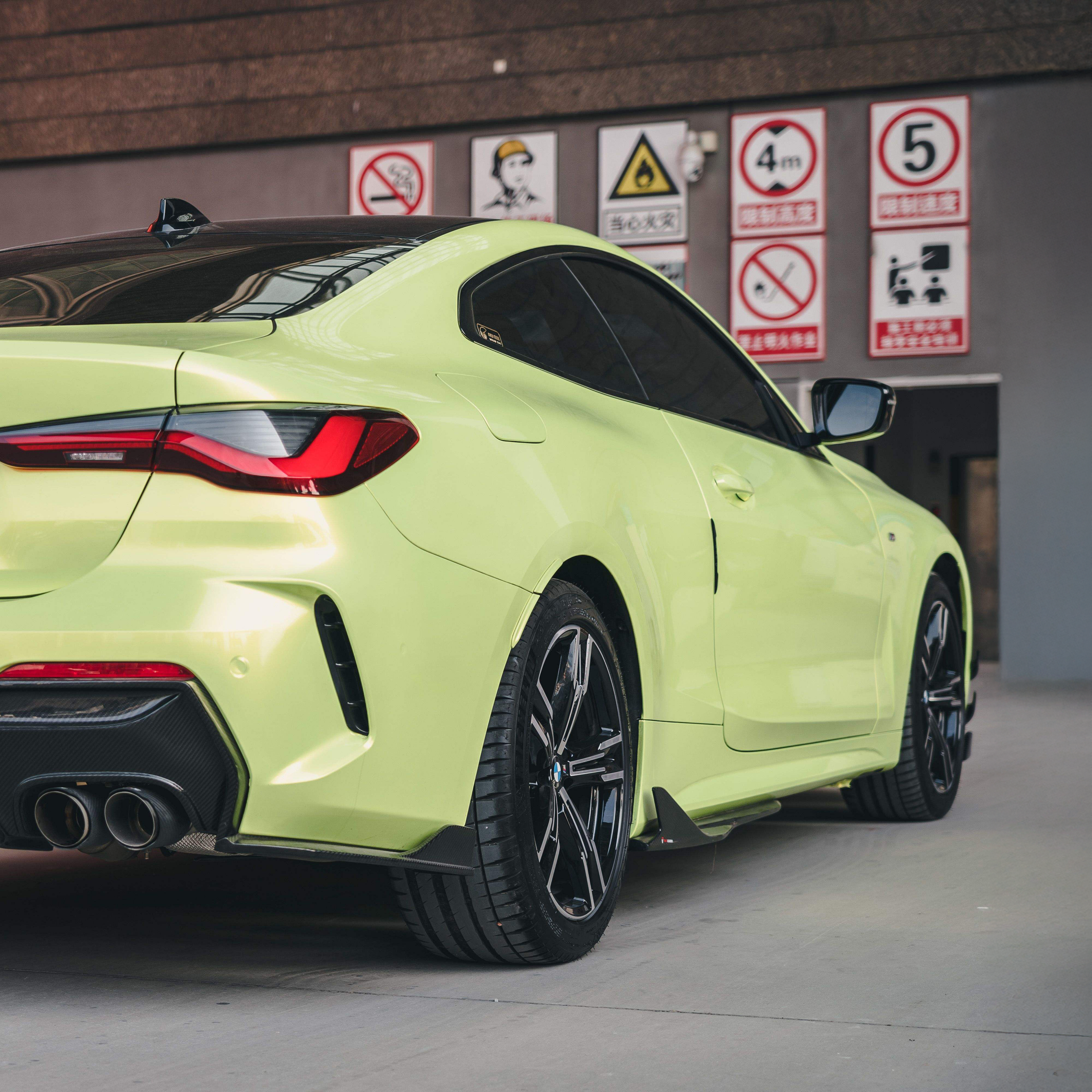 BMW TAKD Pre-Preg Carbon Fiber Side Skirts for 4 Series G22