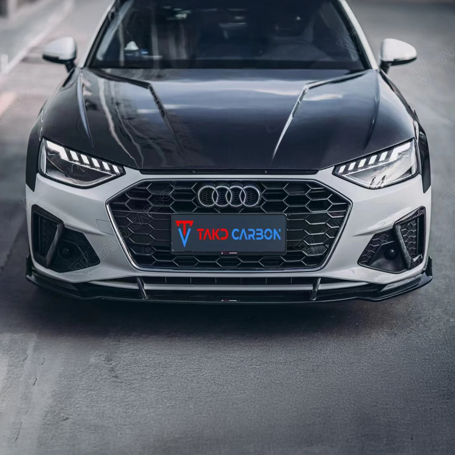 Audi TAKD V2 Pre-Preg Carbon Fiber Hood for A4 & S4 B9 & B9.5