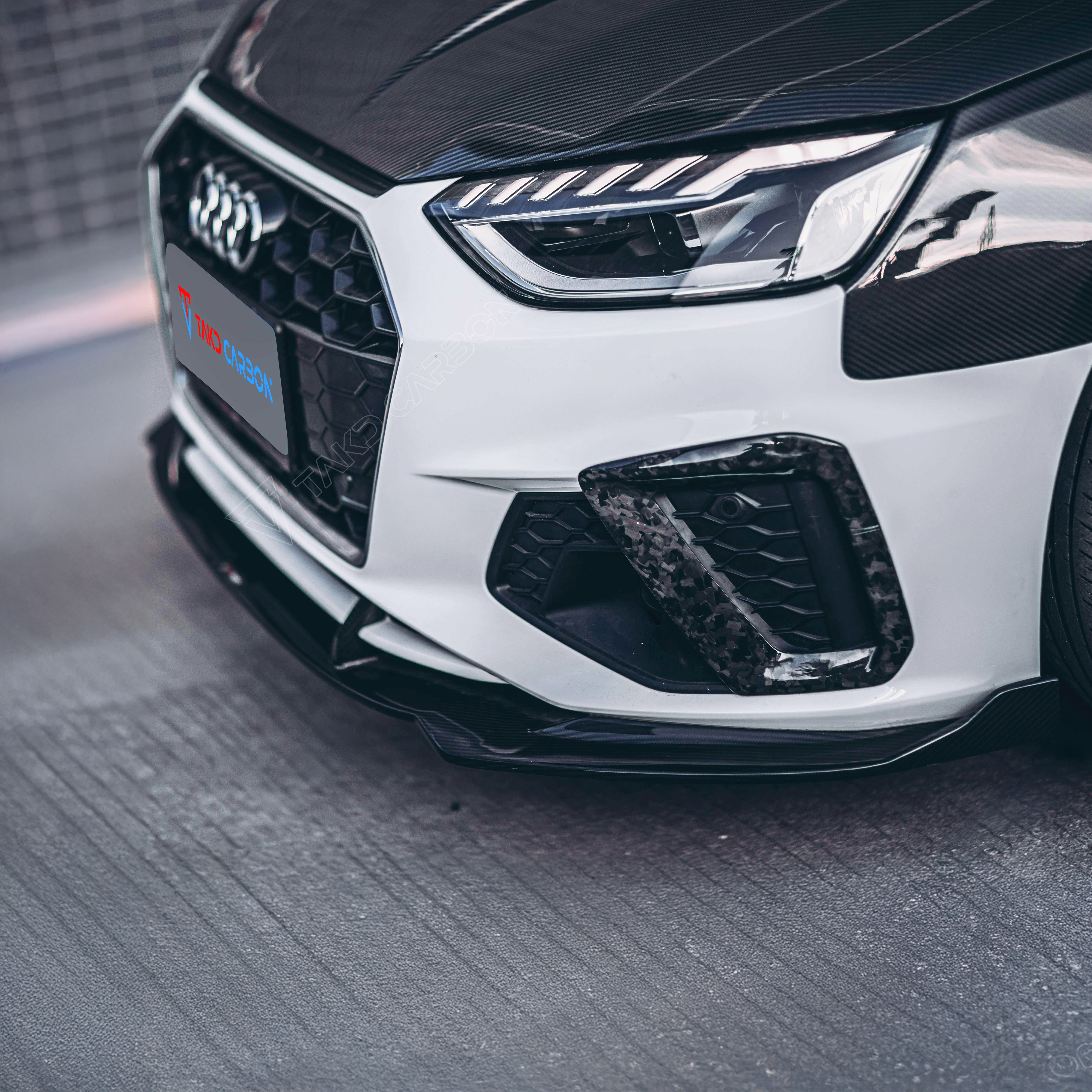 Audi TAKD Pre-Preg Carbon Fiber Front Splitter for B9.5 A4 & S4