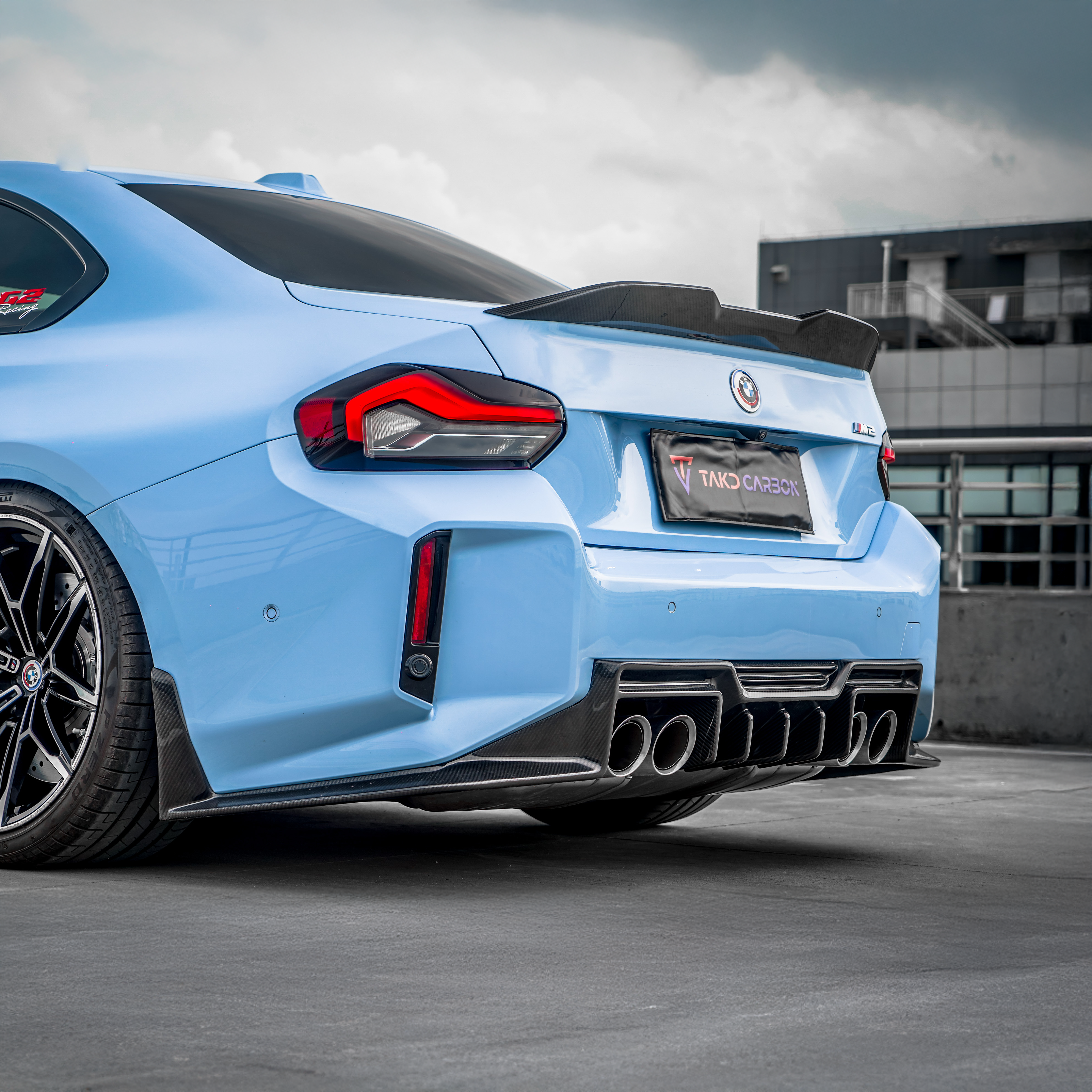 BMW TAKD Pre-Preg Carbon Fiber Rear Diffuser for G87 M2