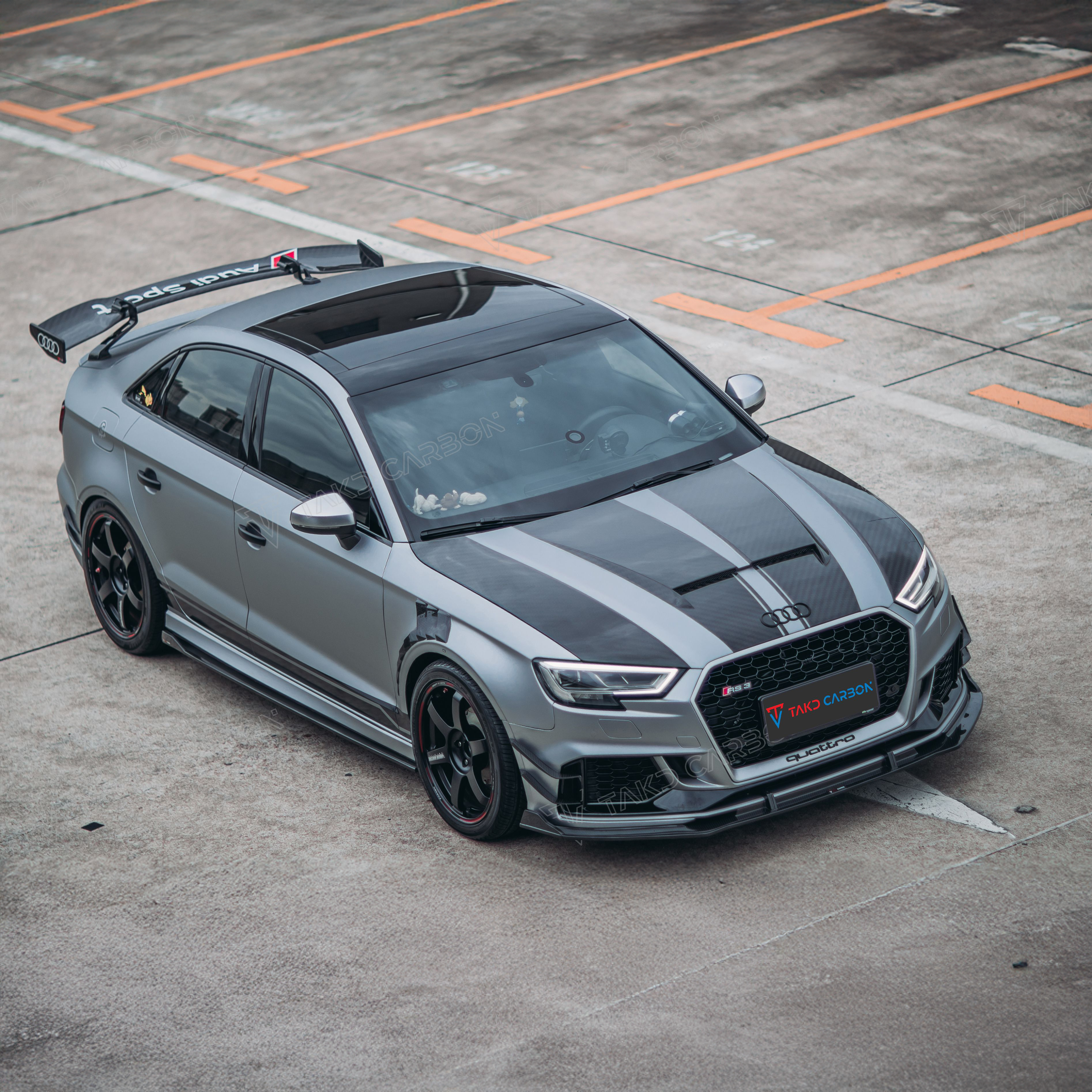 Audi TAKD Pre-Preg Carbon Fiber Hood for 8V