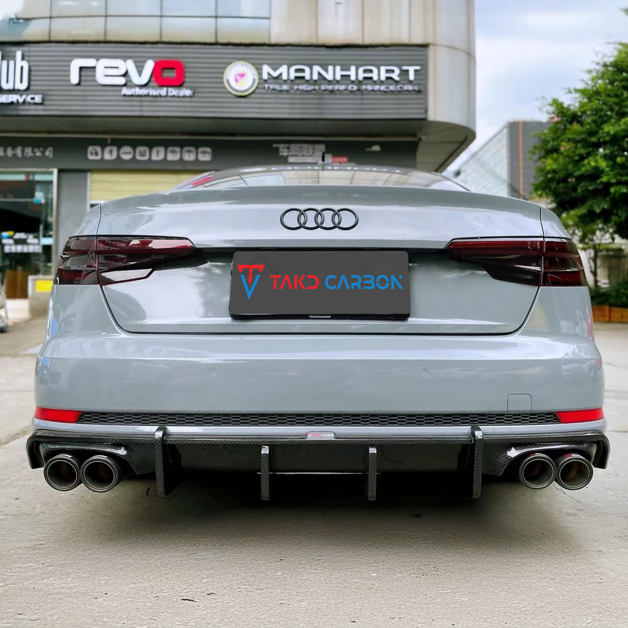 Audi TAKD V1 Pre-Preg Carbon Fiber Rear Diffuser for B9 A4 & S4