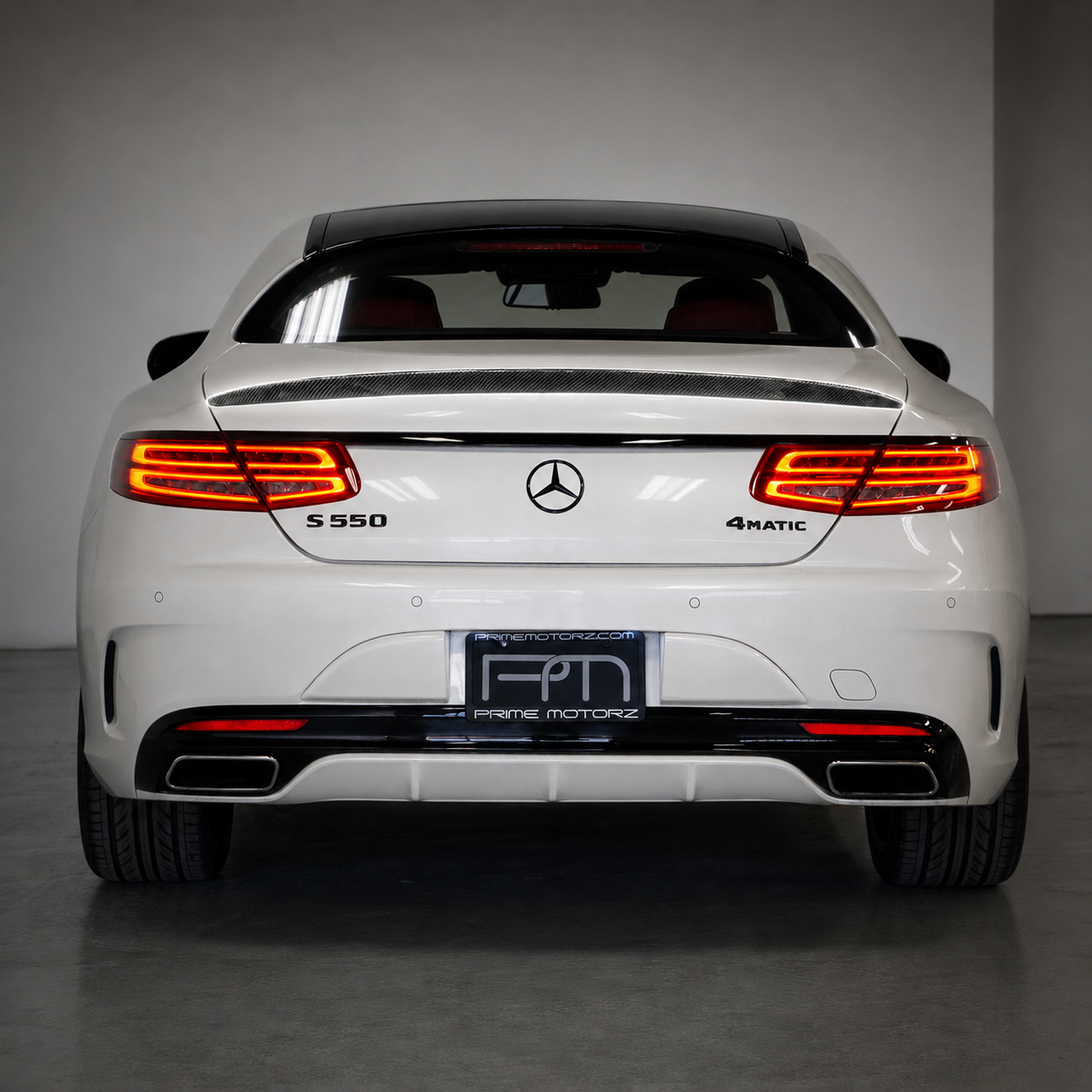 Mercedes Carbon Fiber AMG Style Rear Spoiler for W222 S Class Coupe
