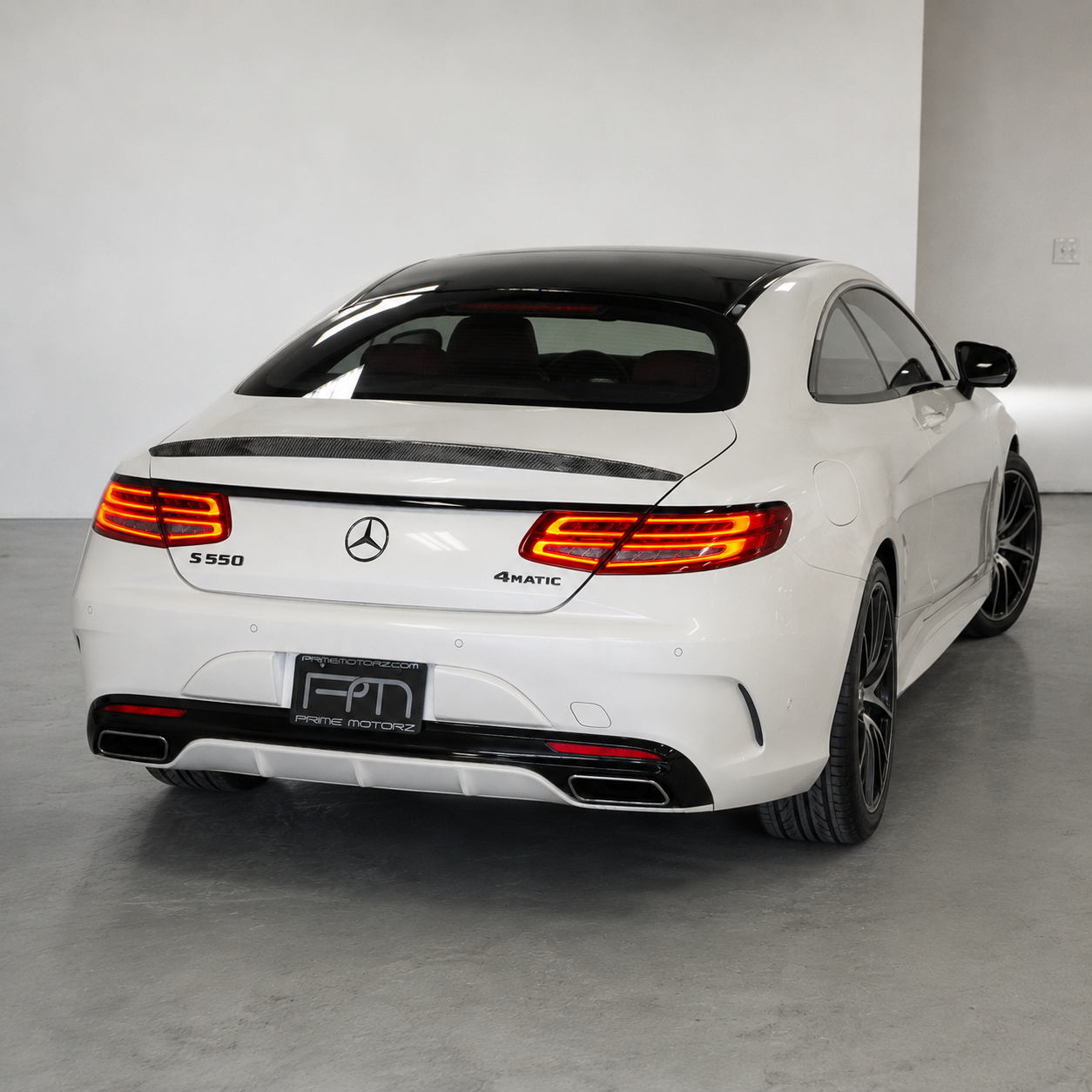 Mercedes Carbon Fiber AMG Style Rear Spoiler for W222 S Class Coupe