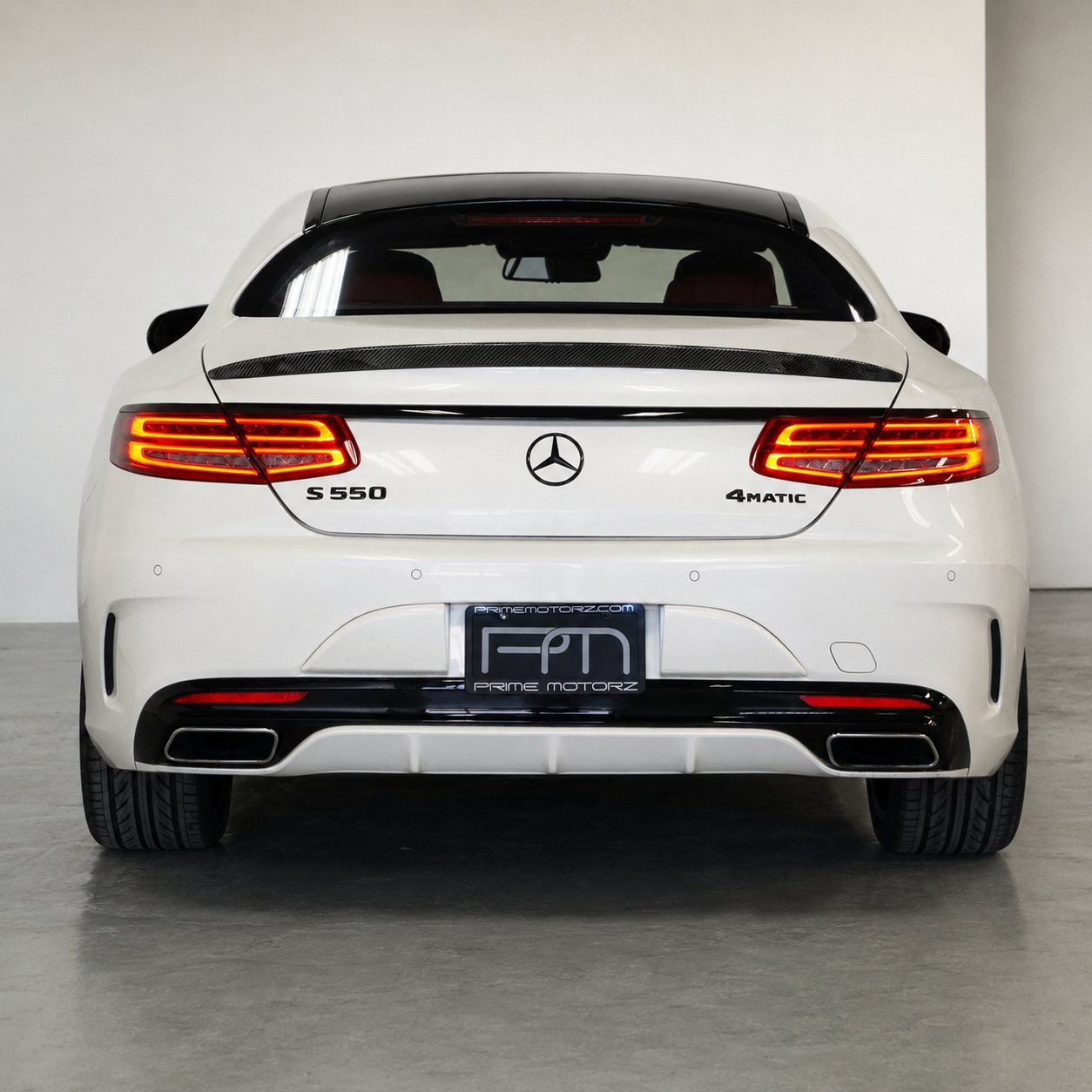 Mercedes Carbon Fiber AMG Style Rear Spoiler for W222 S Class Coupe