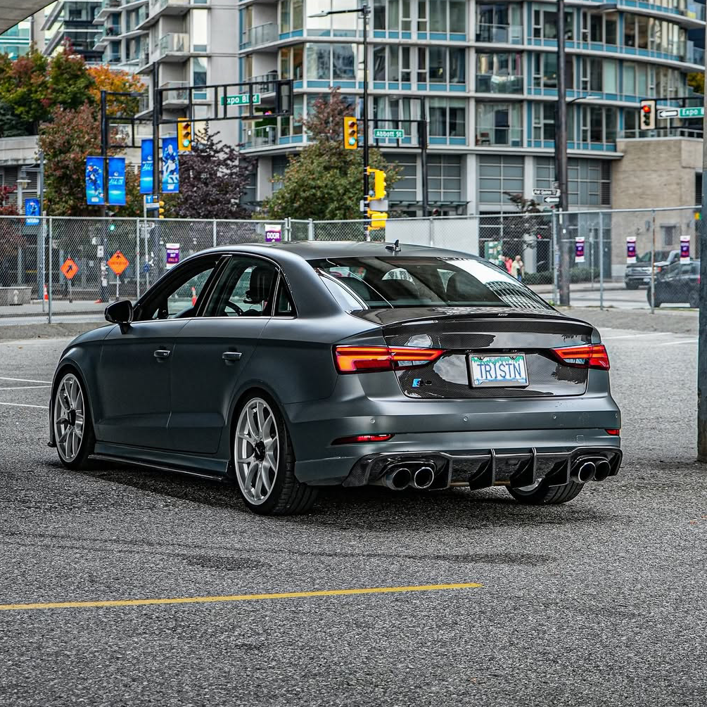 Audi Carbon Fiber Karbel Style Rear Diffuser for 8V A3 & S3 FL