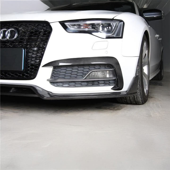 Audi Carbon Fiber Karbel Style Front Bumper Fog Light Trim for B8.5 A5 & S5