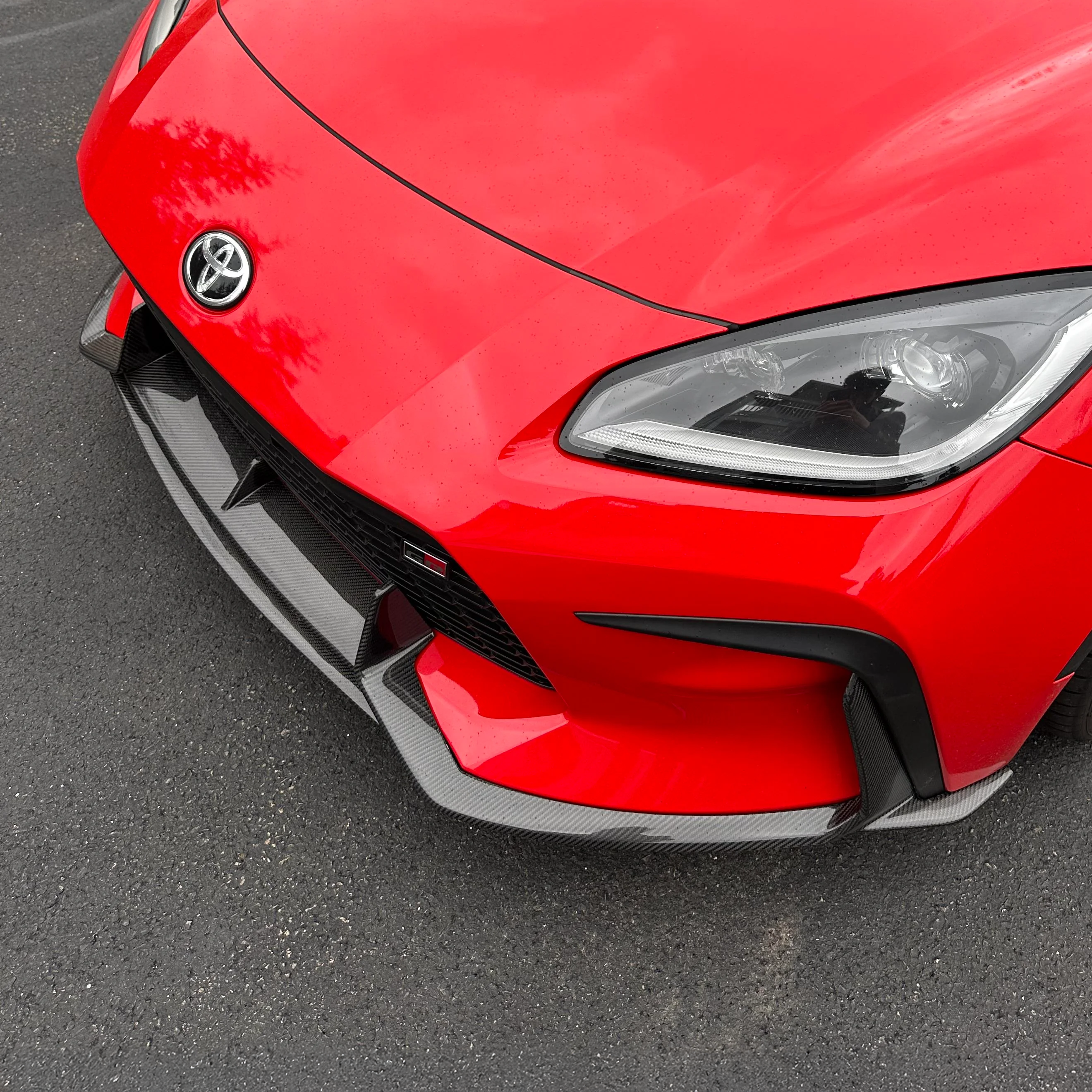 Toyota & Subaru Carbon Fiber AD Style Front Splitter for GR86 & BRZ 2022+