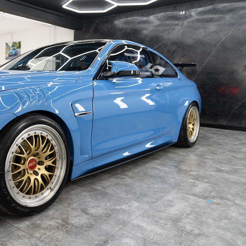 BMW Carbon Fiber M Performance Style Side Skirts for F82 M4