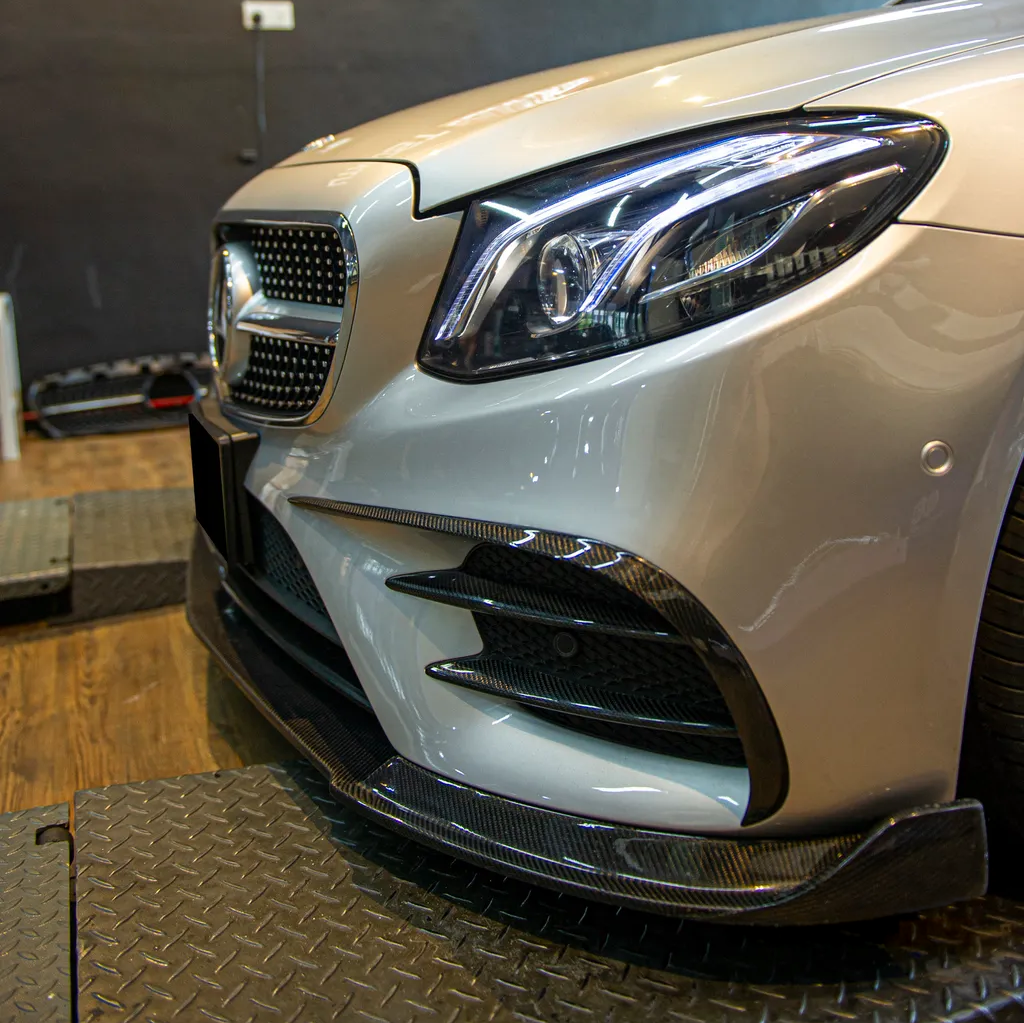 Mercedes Carbon Fiber Front Air Vent Cover Canards for W213 Sedan & Coupe