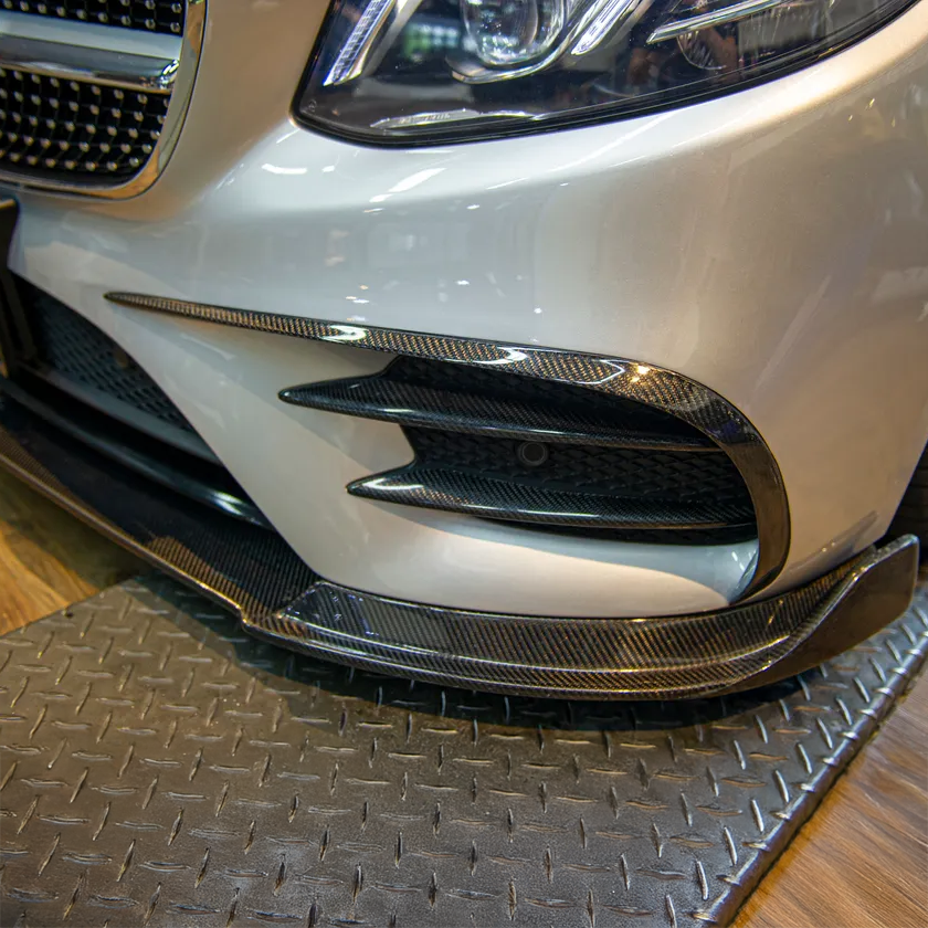 Mercedes Carbon Fiber Front Air Vent Cover Canards for W213 Sedan & Coupe