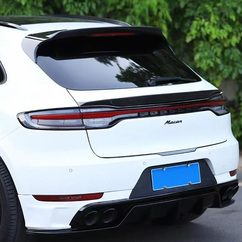 Porsche Carbon Fiber JSL Style Rear Middle Spoiler for Macan 2022-2024