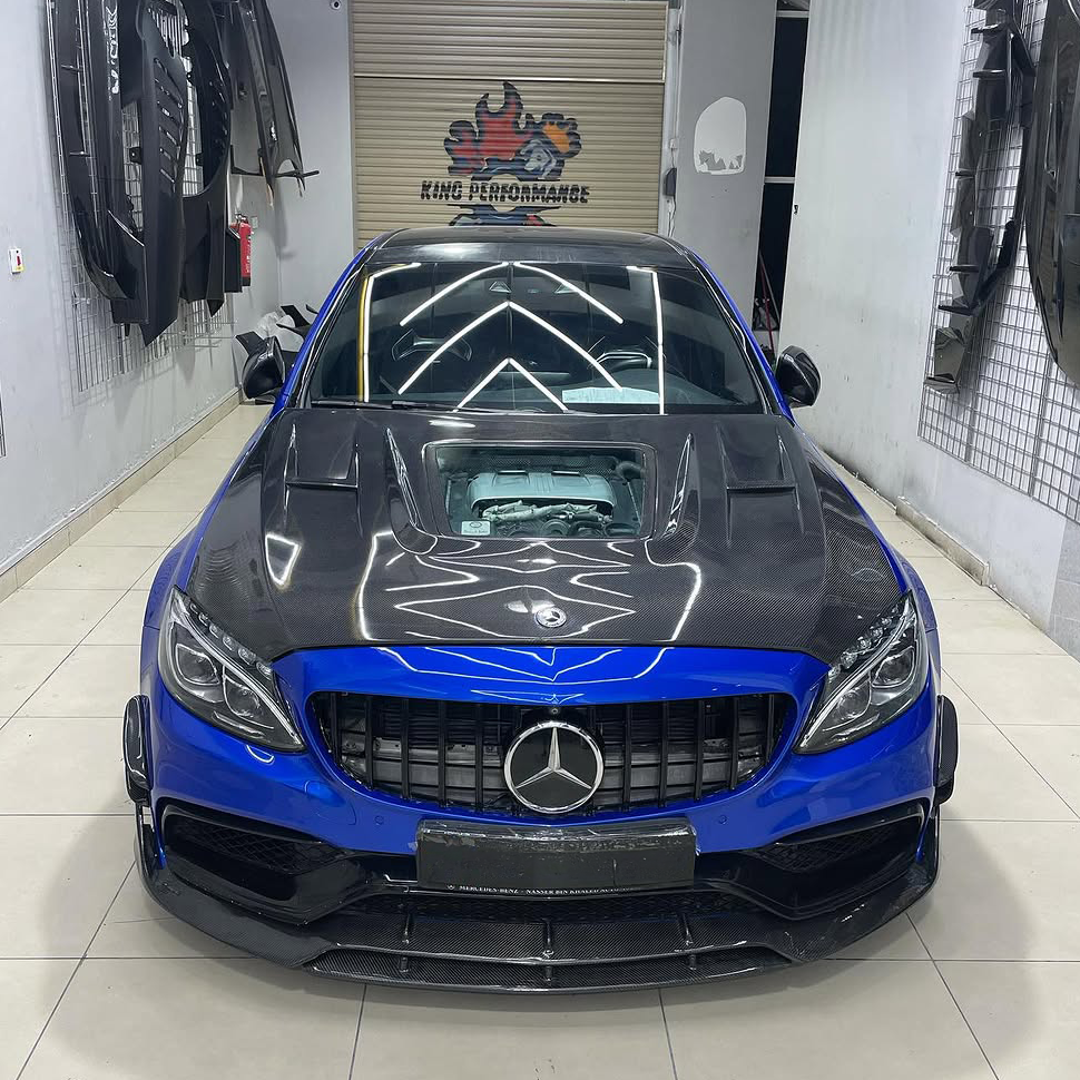 Mercedes Carbon Fiber IMP Style Hood for W205