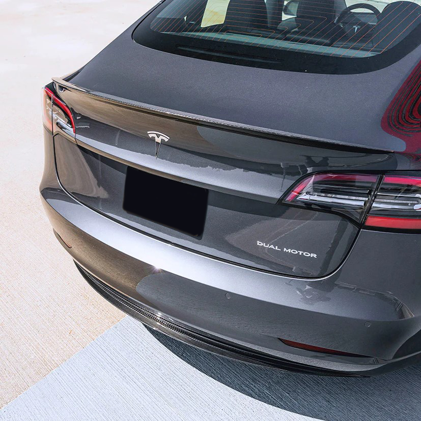 Tesla Carbon Fiber Performance Style Rear Spoiler for Model 3 2016-2023