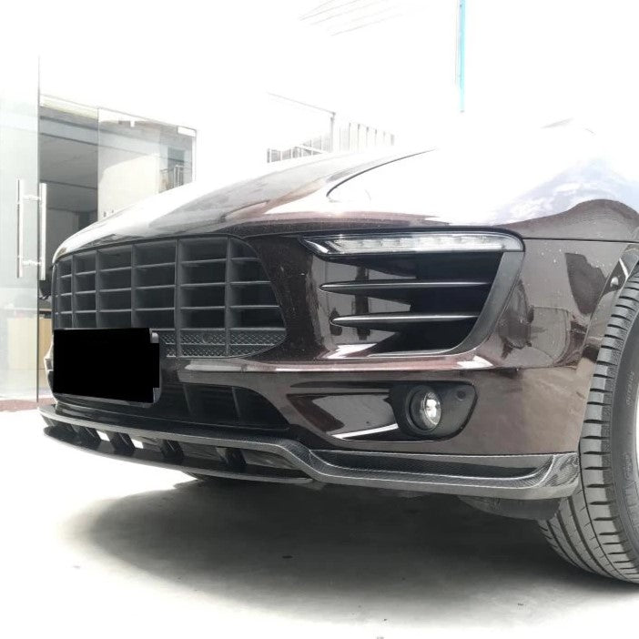 Porsche Carbon Fiber Larte Style Front Splitter for Macan 2014-2017