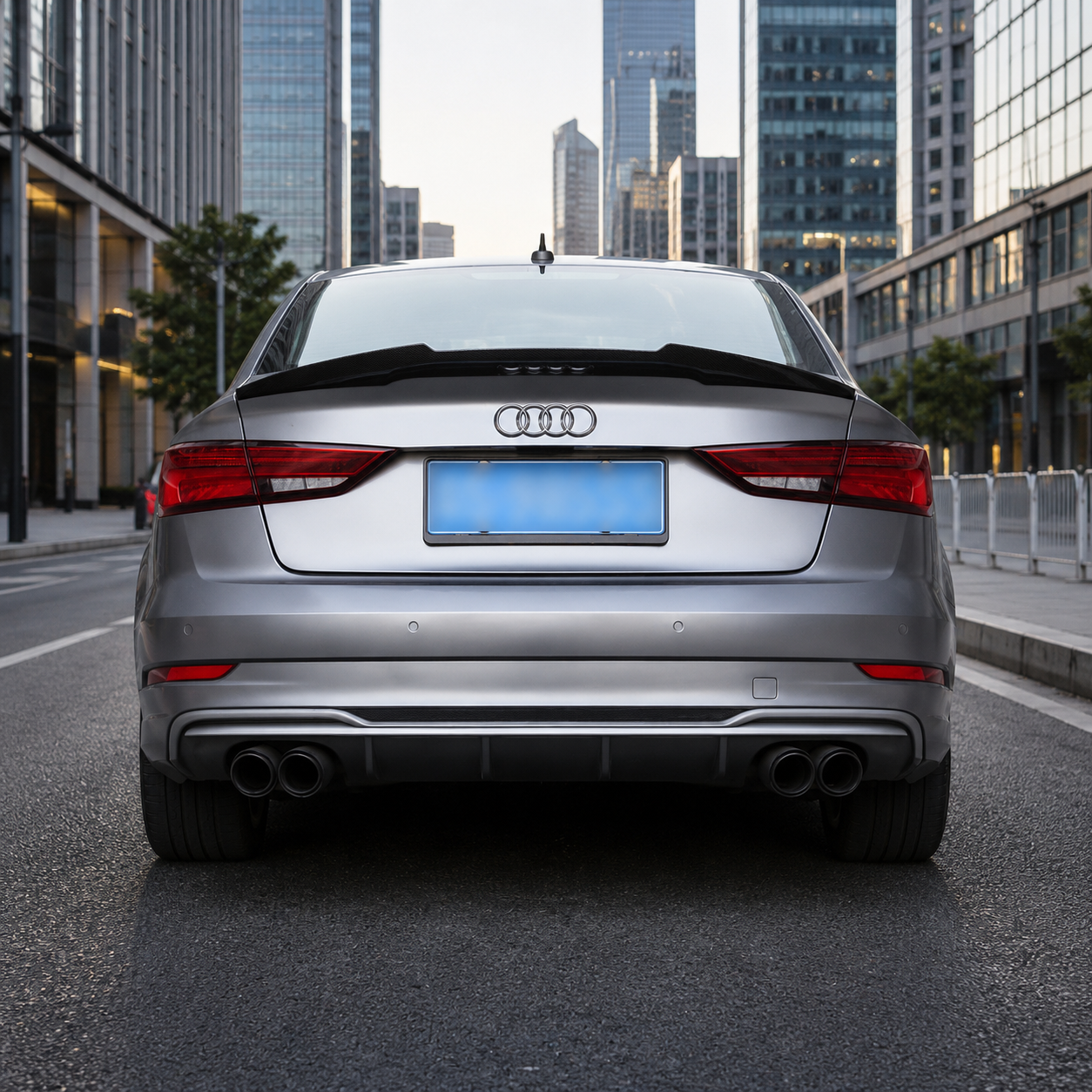 Audi Pre-Preg Carbon Fiber M4 Style Rear Spoiler for 8V Sedan