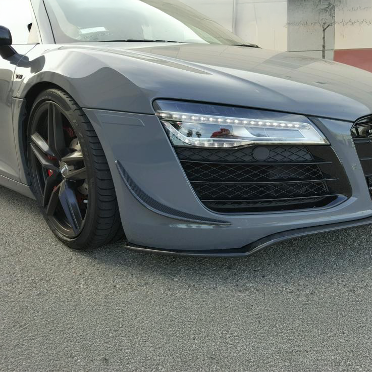 Audi Carbon Fiber Front Canards for R8 Gen 1