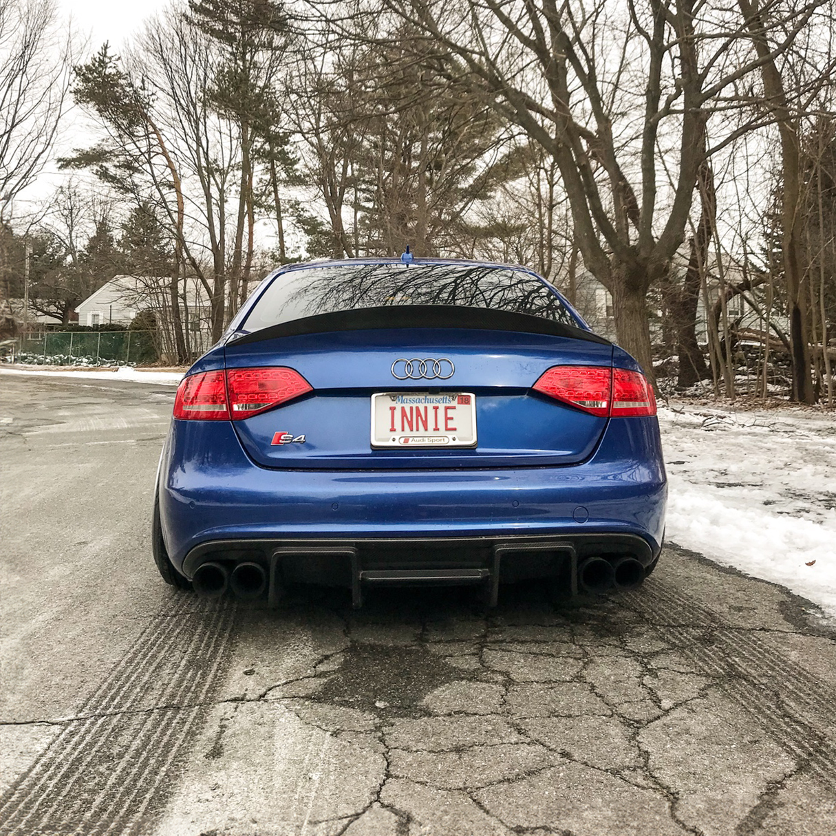Audi Carbon Fiber Karbel Style Rear Diffuser for B8 A4 & S4 PFL