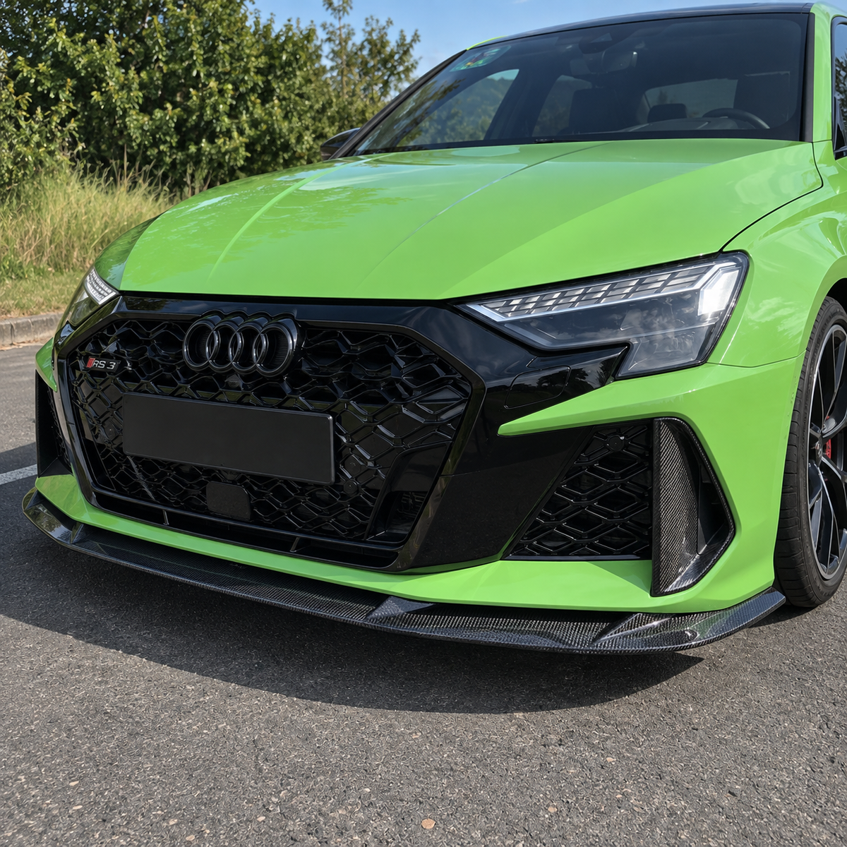 Audi Empero Designs Pre-Preg Carbon Fiber Front Splitter for 8.5Y RS3