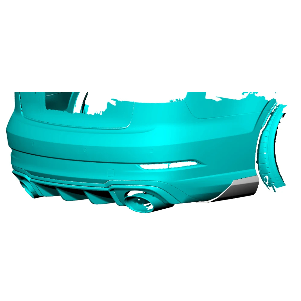 Audi Carbon Fiber Rear Bumper Spats for 8V RS3 FL