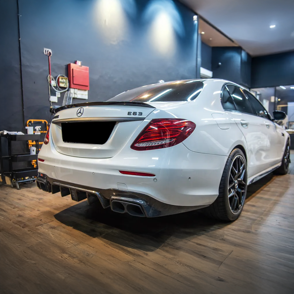 Mercedes Carbon Fiber Brabus Style Rear Diffuser for W213 PFL Sedan