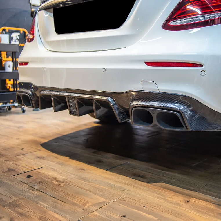 Mercedes Carbon Fiber Brabus Style Rear Diffuser for W213 PFL Sedan