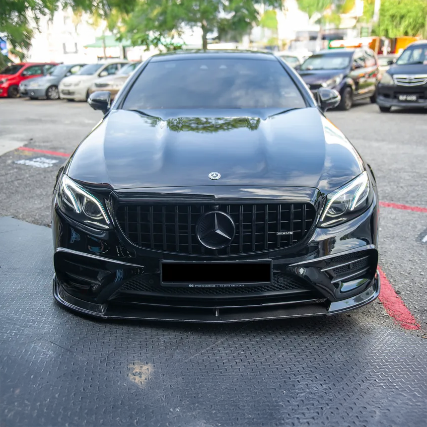 Mercedes Carbon Fiber GT Style Front Splitter for W213 Sedan PFL