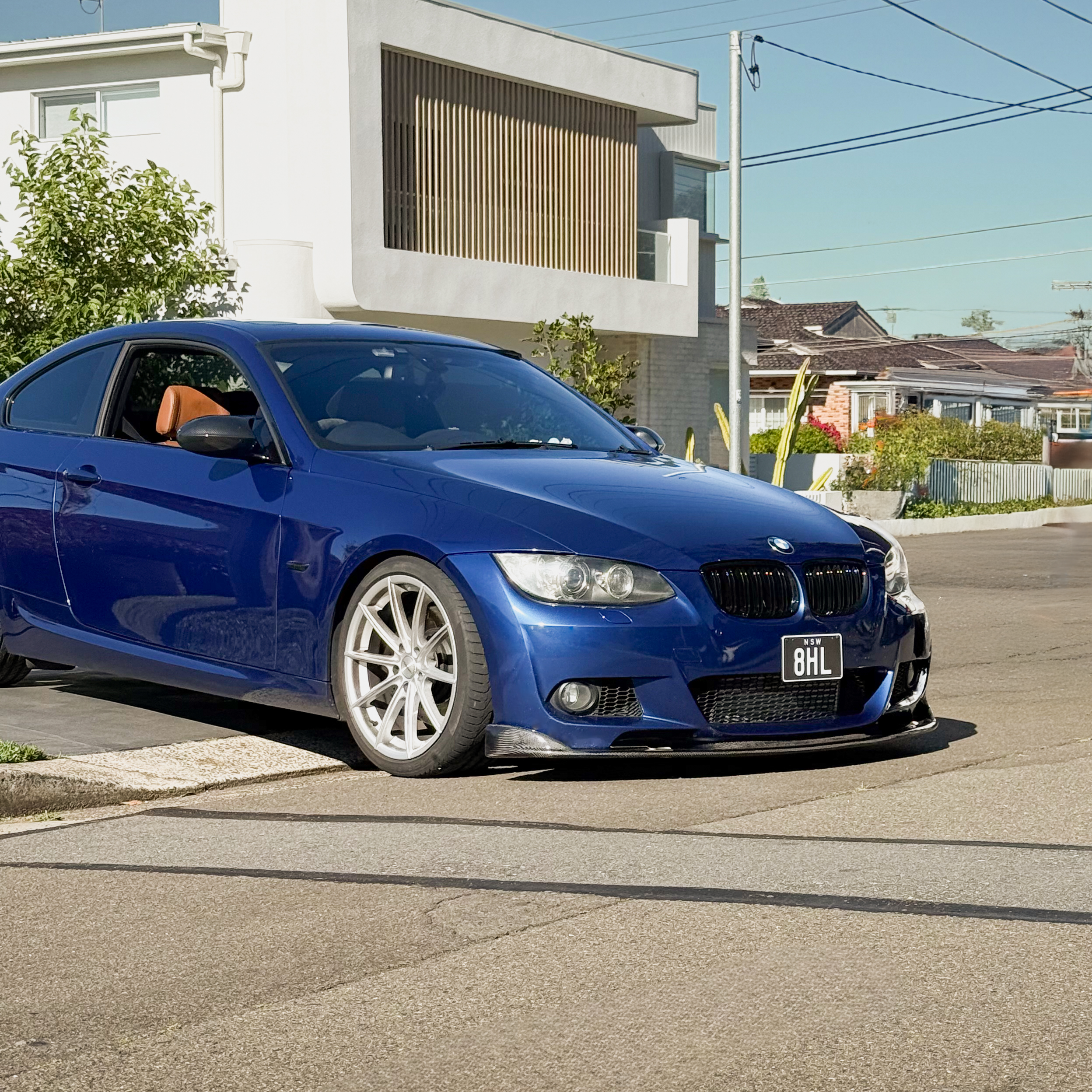 BMW Carbon Fiber EEA Designs Front Splitter for E92 Pre-LCI