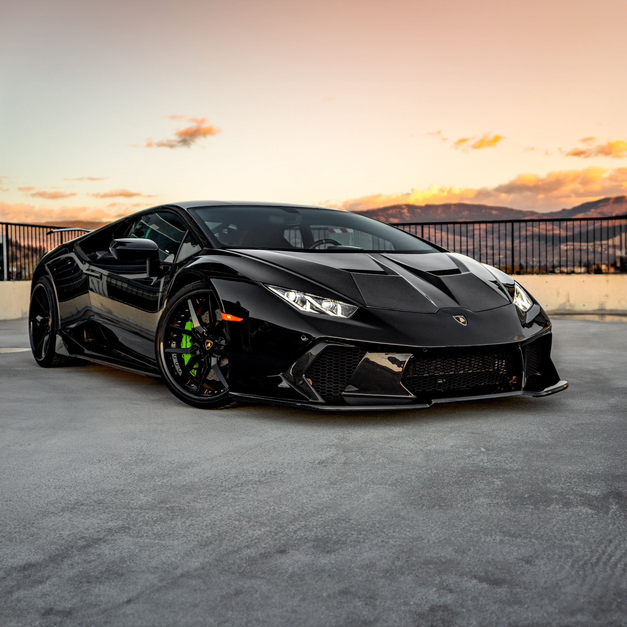 Lamborghini Pre-Preg Carbon Fiber Vorsteiner Style Front Bumper & Splitter for Huracan LP580 LP610