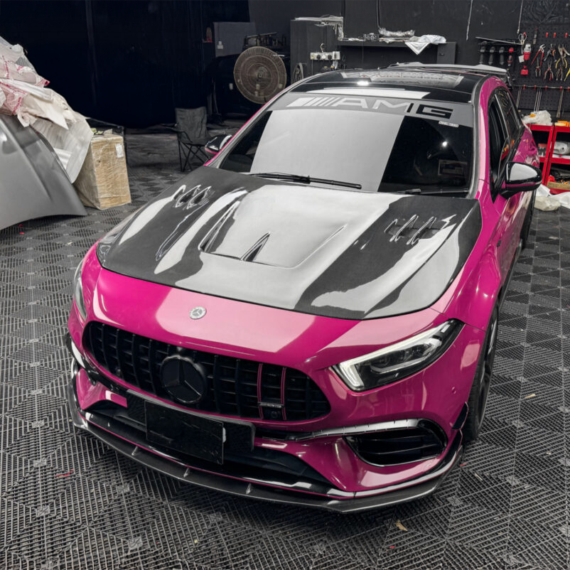 Mercedes Carbon Fiber LY Style Hood for W177