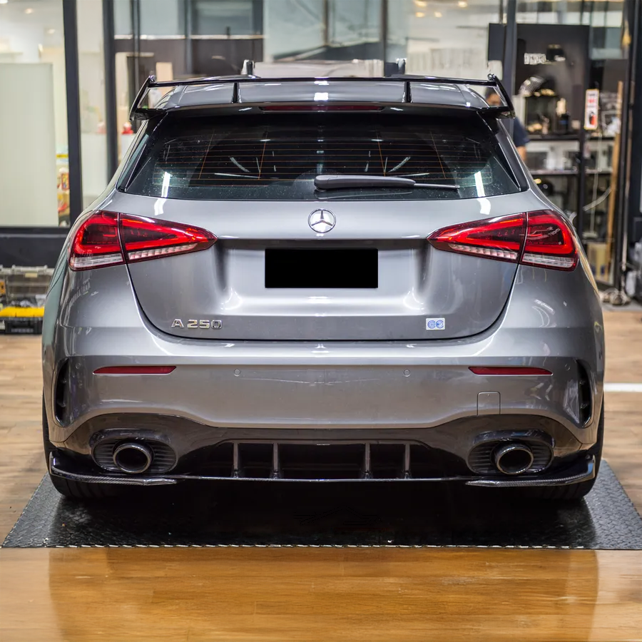 Mercedes Carbon Fiber Maxton Style Rear Diffuser Spats for W177 A35 & A45S