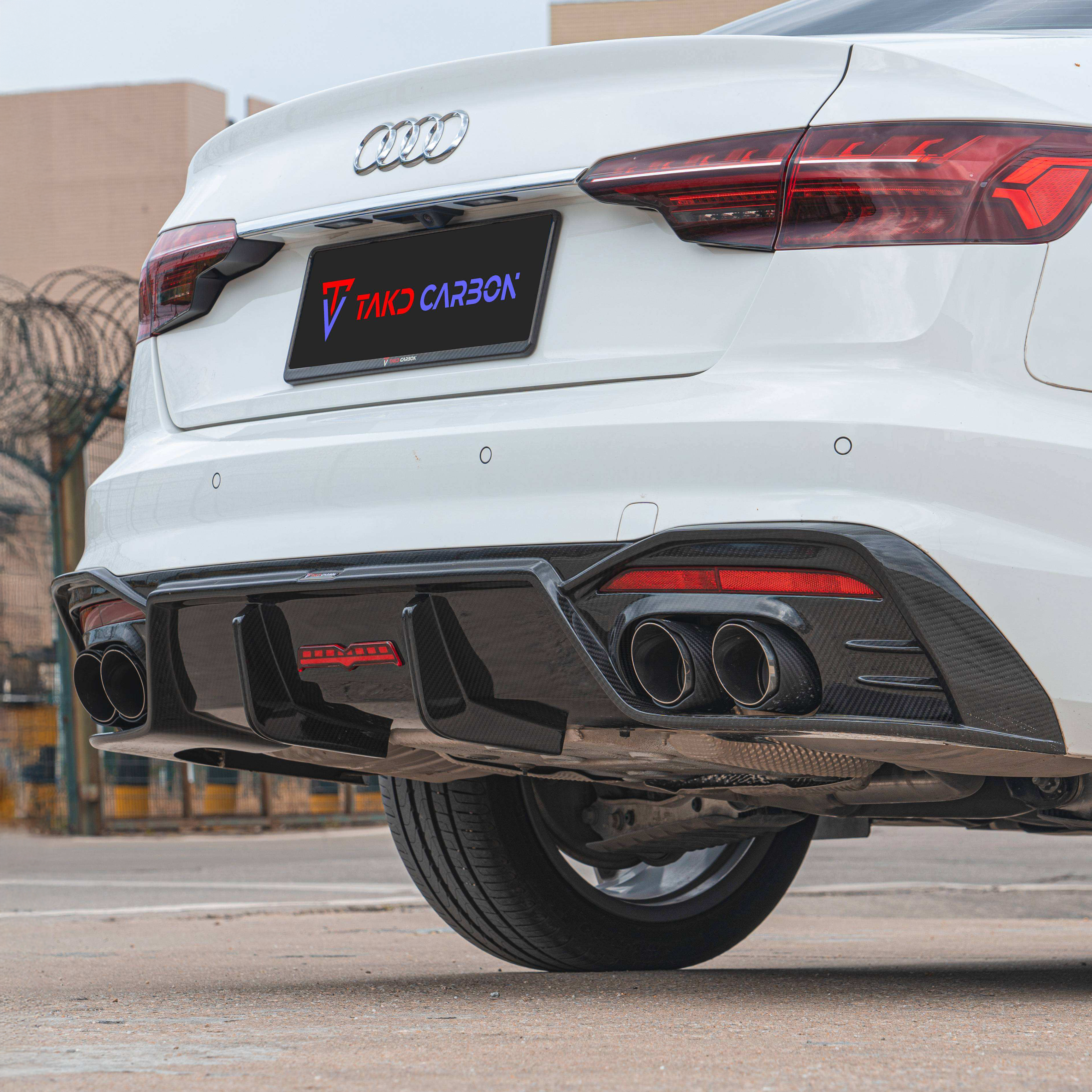 Audi TAKD V1 Pre-Preg Carbon Fiber Rear Diffuser For B9.5 S4 & A4