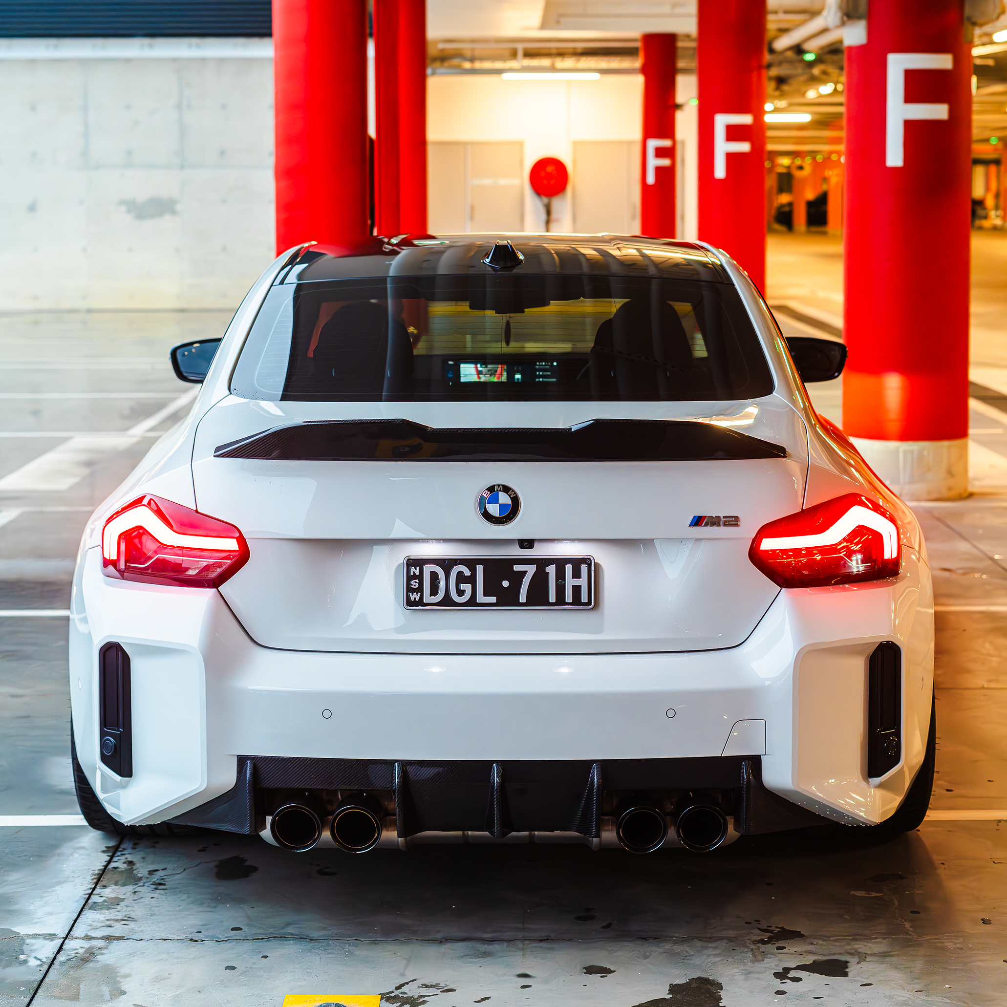 BMW Pre-Preg Carbon Fiber M Performance Style Rear Spoiler for G42 & G87 M2