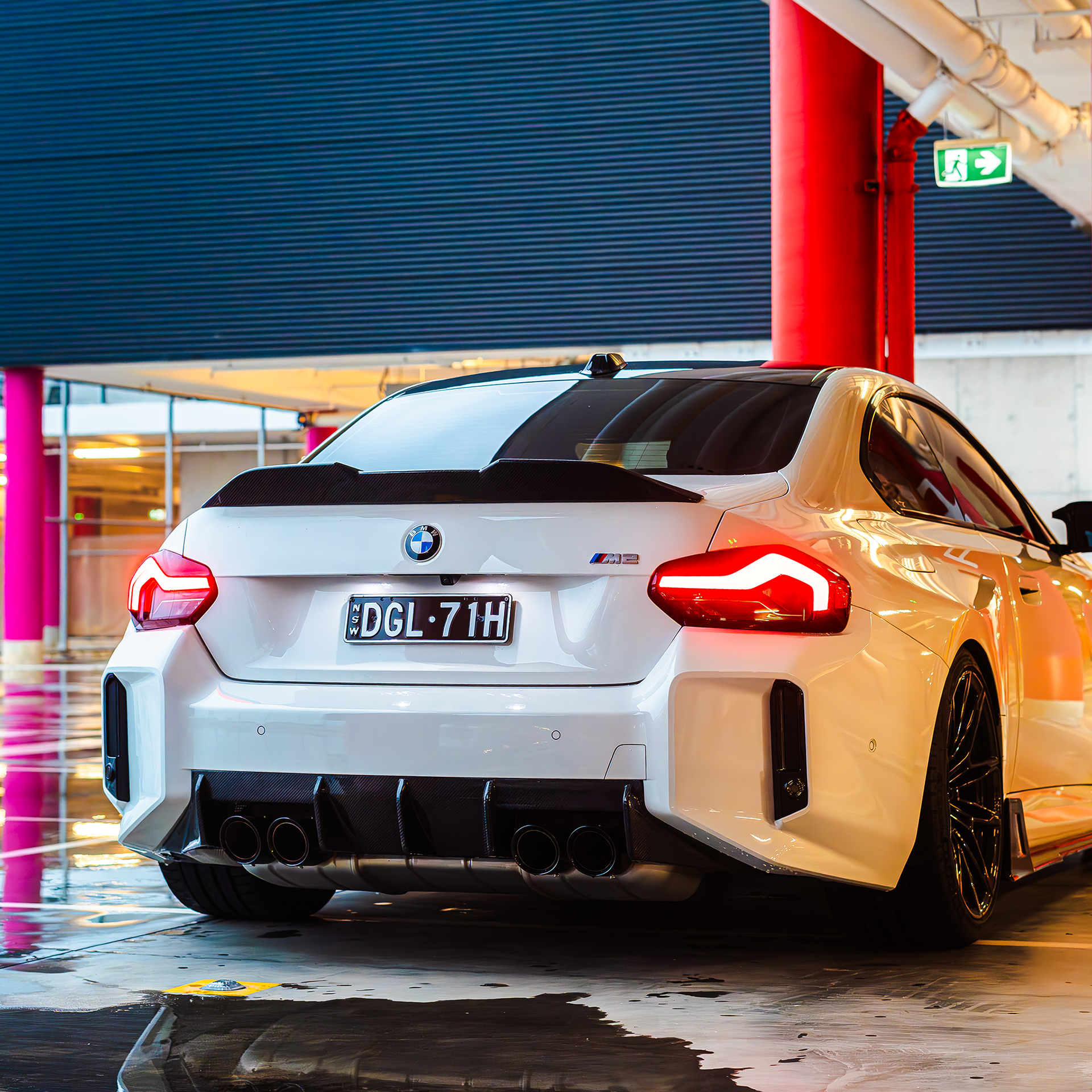 BMW Pre-Preg Carbon Fiber M Performance Style Rear Spoiler for G42 & G87 M2