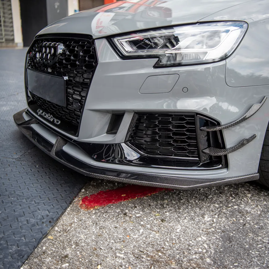 Audi Carbon Fiber JSL Style Front Splitter for 8V RS3 FL