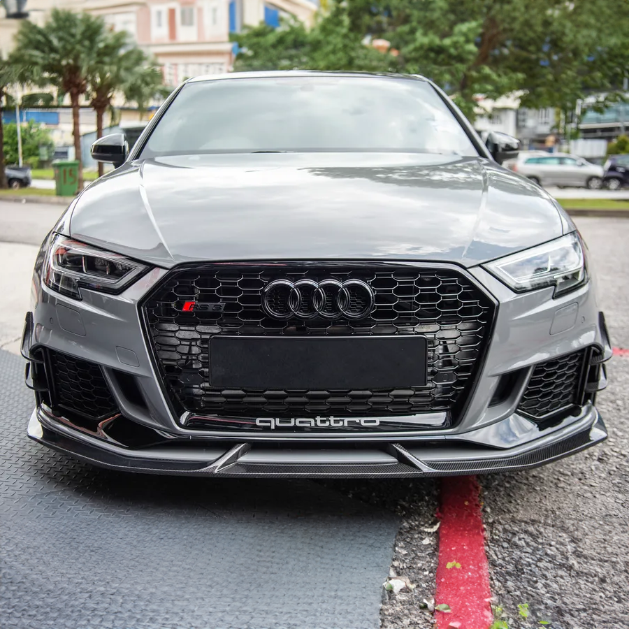 Audi Carbon Fiber JSL Style Front Splitter for 8V RS3 FL