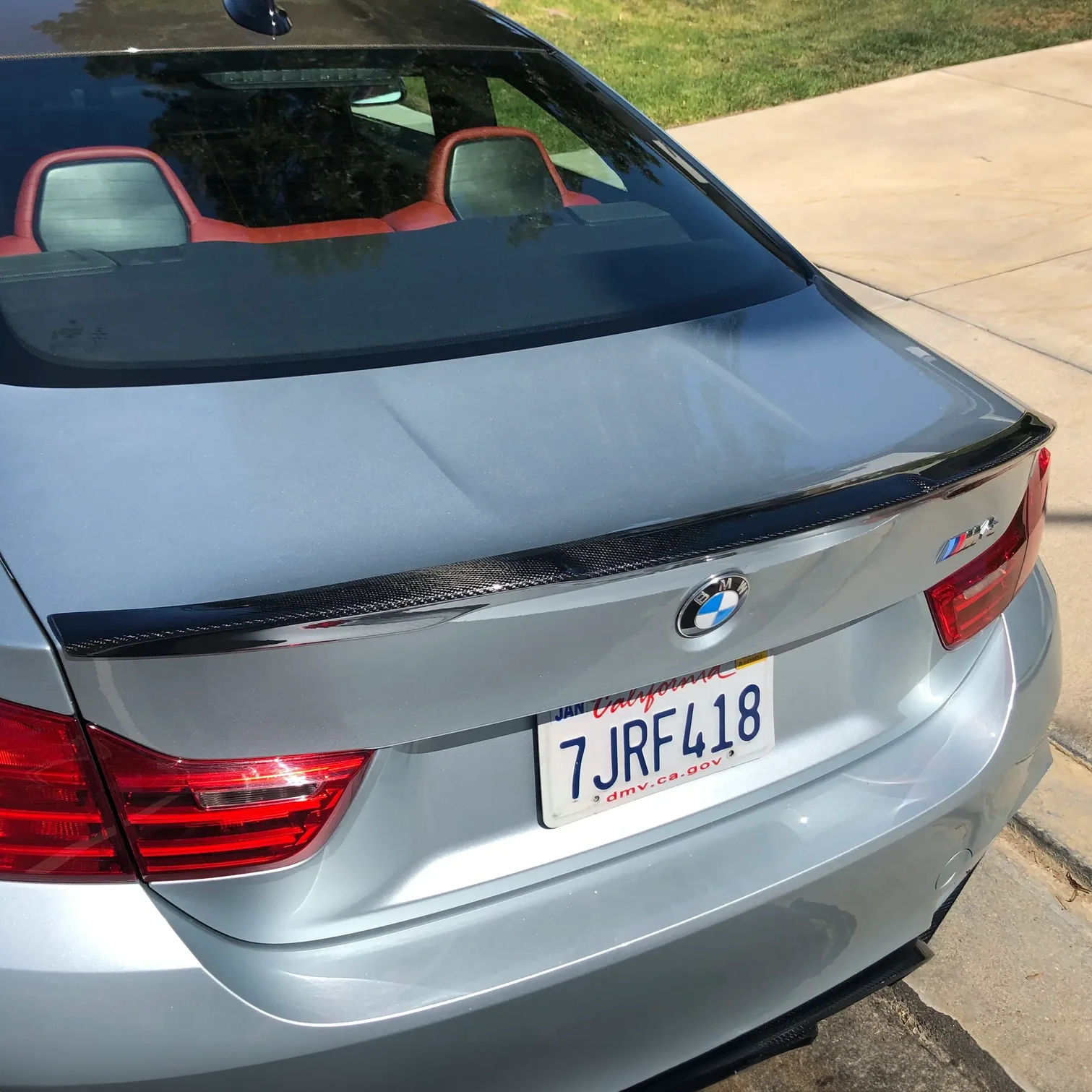 BMW Carbon Fiber M Performance Style Rear Spoiler for F82 M4