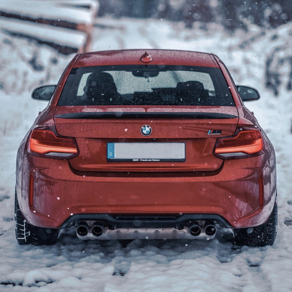 BMW Carbon Fiber M Perfomance Style Rear Spoiler for F22 & F87 M2