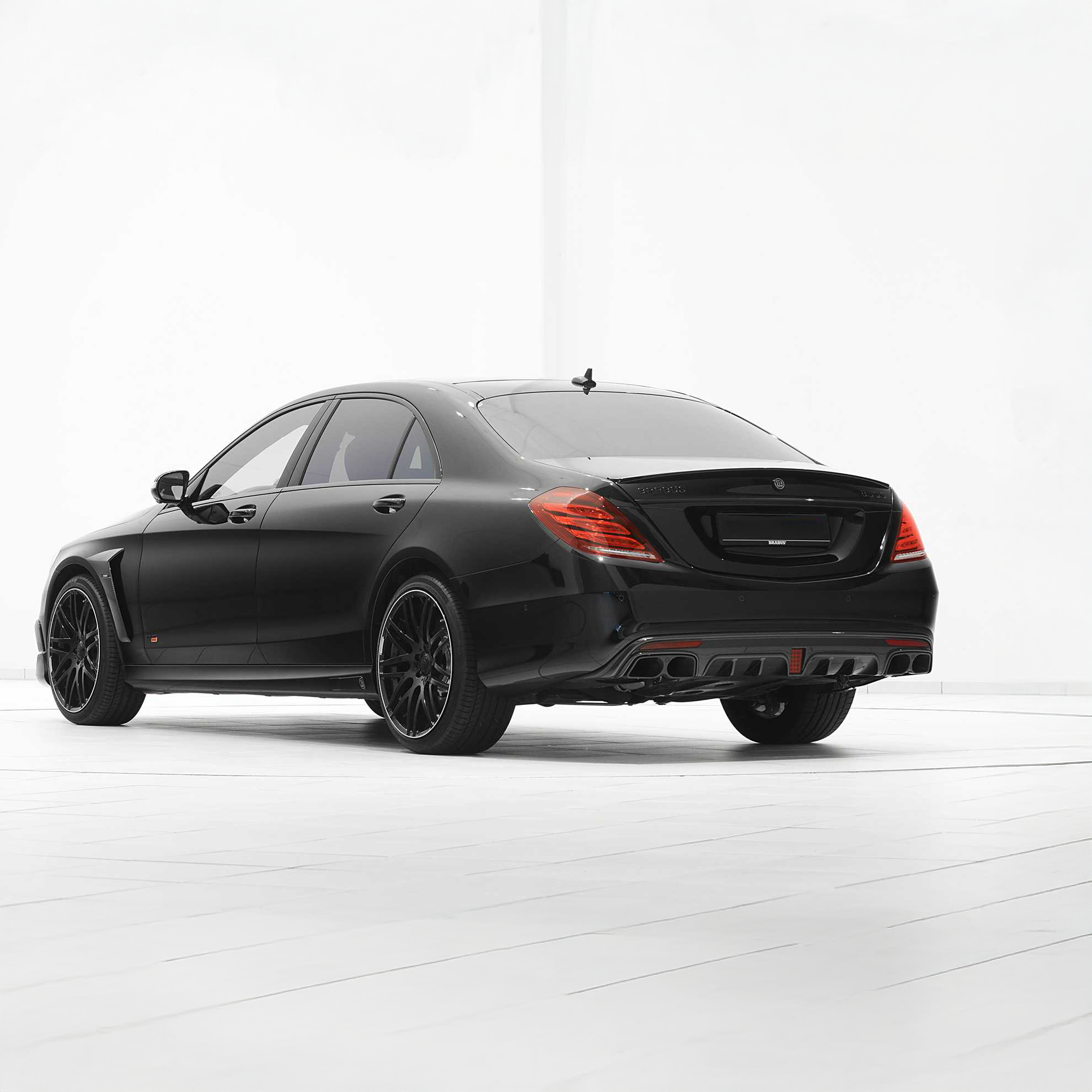 Mercedes Carbon Fiber Brabus Style Rear Diffuser for W222