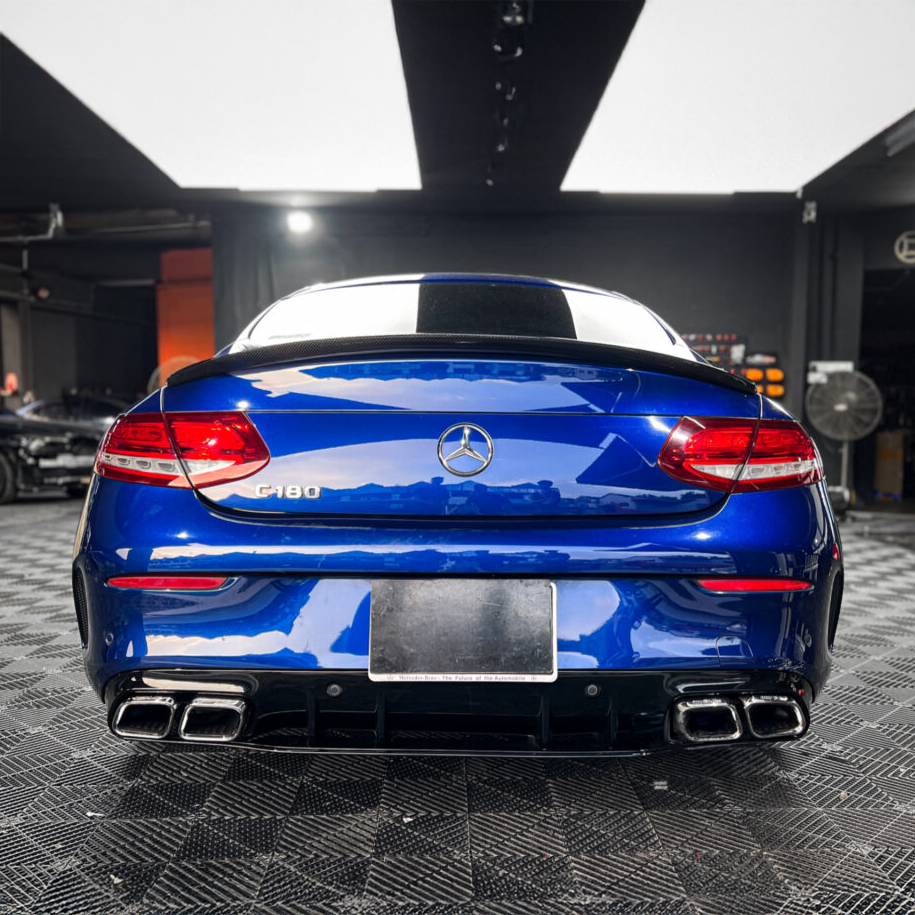 Mercedes Carbon Fiber AMG Style Rear Spoiler for W205 Coupe