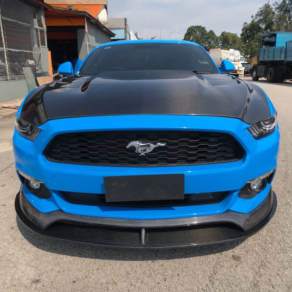 Ford Carbon Fiber AC Style Front Splitter for Mustang 2015-2017