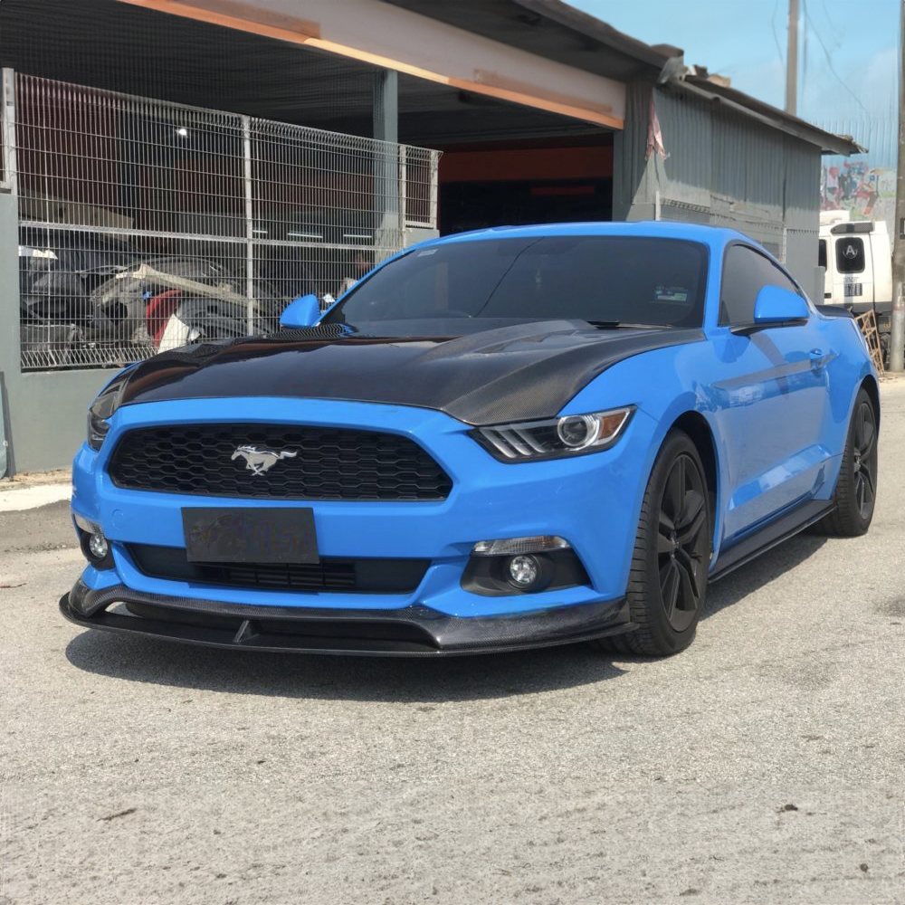 Ford Carbon Fiber AC Style Front Splitter for Mustang 2015-2017