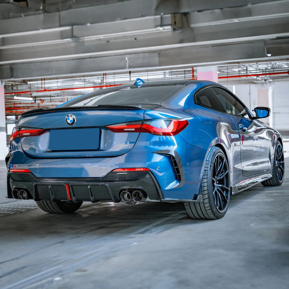 BMW Carbon Fiber Karbel Style Rear Diffuser for G22