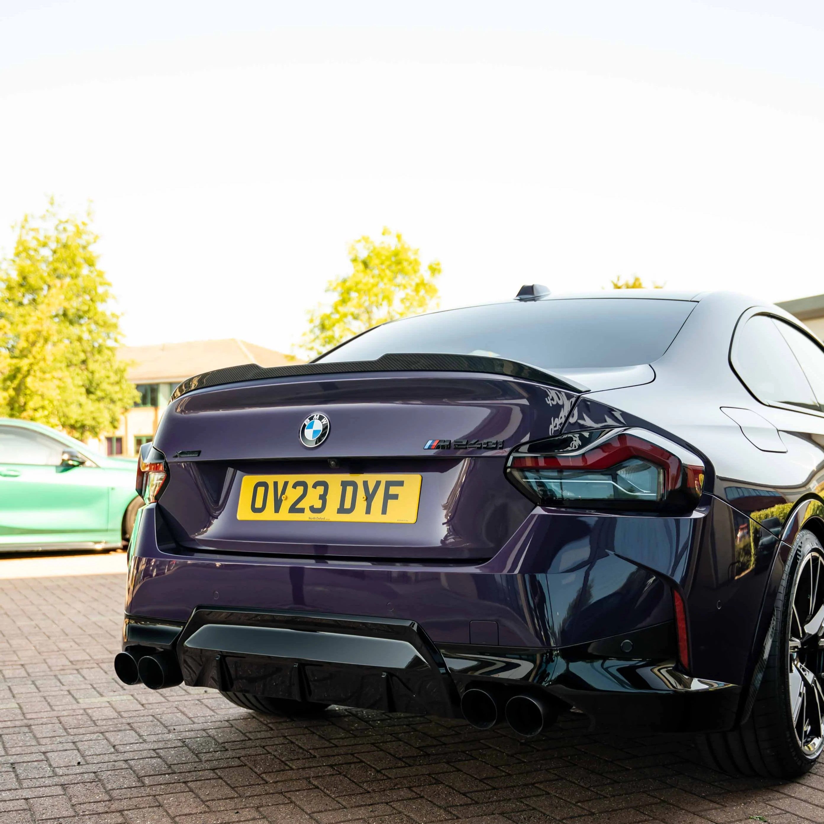 BMW Pre-Preg Carbon Fiber V Style Rear Spoiler for G42 2 Series & G87 M2