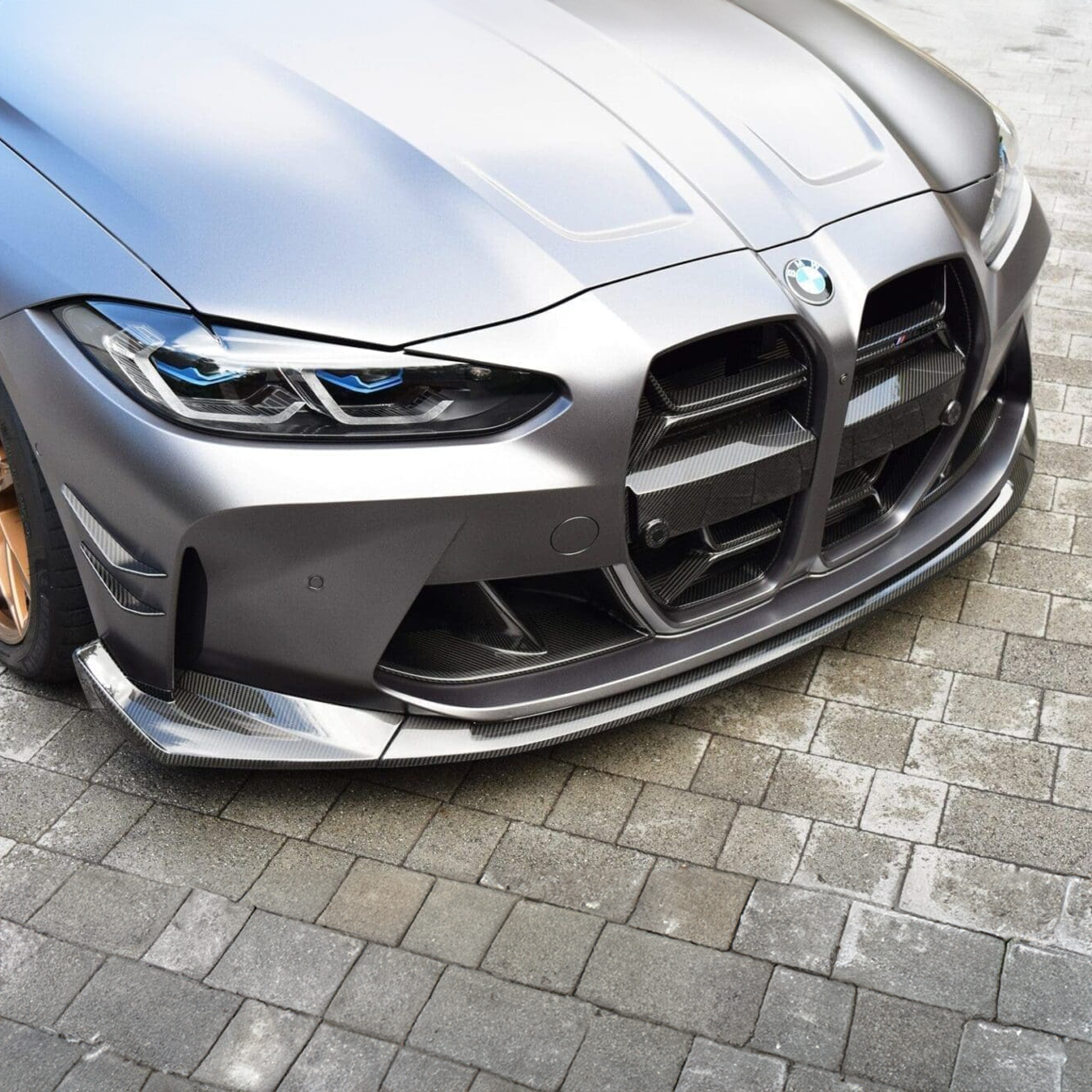 BMW Pre-Preg Carbon Fiber CSL Style Front Splitter for G80 M3 & G82 M4