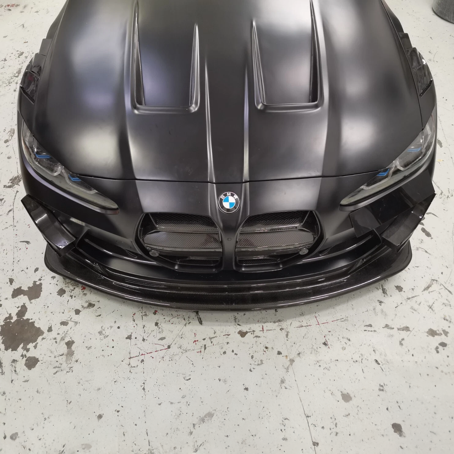 BMW Pre-Preg Carbon Fiber GT4 Style Front Splitter for G80 M3 & G82 M4